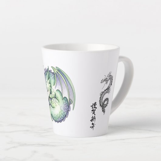 Majestic Dragon Mug カフェラテマグ (右アングル)
