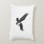 : Majestic Eagle Art Pillow アクセントクッション (裏面(縦))