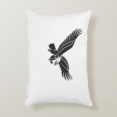 : Majestic Eagle Art Pillow アクセントクッション (正面(垂直))