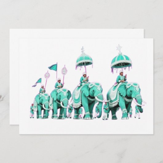 Majestic Elephant Mandala  招待状 (正面/裏面)