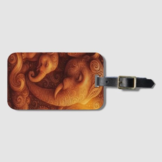 Majestic Elephants ラゲッジタグ (正面横)