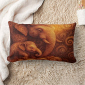 Majestic Elephants ランバークッション (ブランケット)