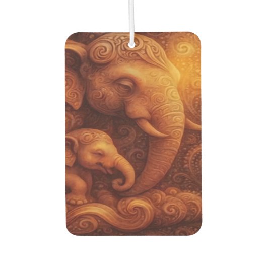Majestic Elephants Air Freshener カーエアーフレッシュナー (正面)