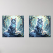 **Majestic Fantasy Cat with Mystical Aura – High F (正面)