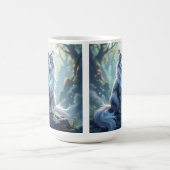 **Majestic Fantasy Cat with Mystical Aura – High F コーヒーマグカップ (中央)