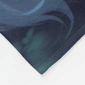 **Majestic Fantasy Cat with Mystical Aura – High F フリースブランケット (角)