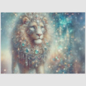 Majestic Fantasy Lion King Decoupage 薄葉紙 (正面)