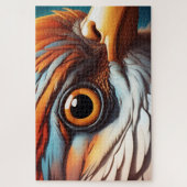 Majestic Fiery Bird Portrait - Intense Close-Up ジグソーパズル (縦)