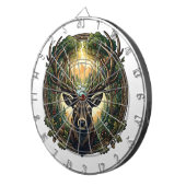 Majestic Forest Stag Nature Wildlife Art ダーツボード (正面右)