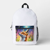 Majestic Fox プリントバックパック (正面)