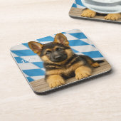 Majestic German Shepherd Personalized Coaster Set コースター (左側)