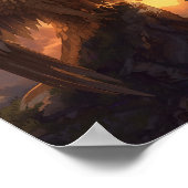 Majestic Golden Eagle Fantasy – Mythical Phoenix ポスター (角)