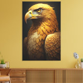 Majestic Golden Eagle Portrait  キャンバスプリント (インサイチュ (リビング))