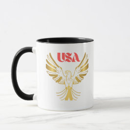 Majestic Golden Eagle USA Emblem マグカップ