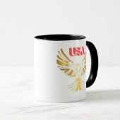 Majestic Golden Eagle USA Emblem マグカップ (正面右)