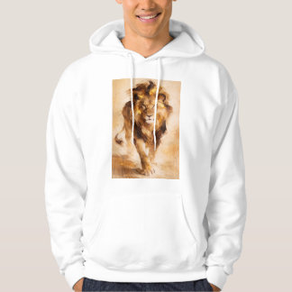 Majestic Golden Lion Abstract Painting Luxury Art パーカ