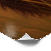 Majestic Golden Lion Sunset Glossy Poster ポスター (コーナー)