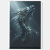 Majestic Golden Scale Sea Dragon - Deep Ocean Guar マグネット (正面)