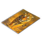Majestic Golden Tiger Notebook - Wildlife Art Jour ノートブック (左側)