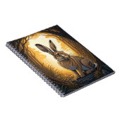 Majestic Hare in Enchanted Forest ノートブック (右側)