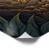 Majestic Hare in Enchanted Forest ポスター (コーナー)