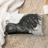 Majestic Horse by Bihrle Pillow ランバークッション (ブランケット)