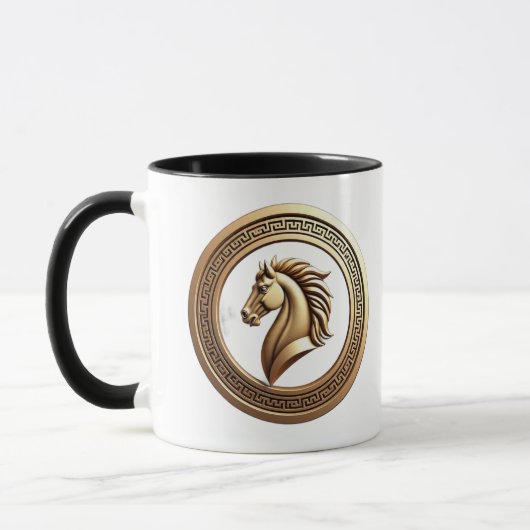 "Majestic Horse Crest" マグカップ (左)
