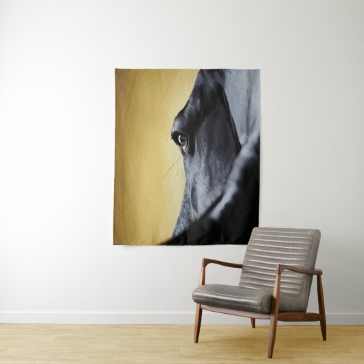 Majestic Horse Eye Close-Up Art タペストリー (インサイチュ)