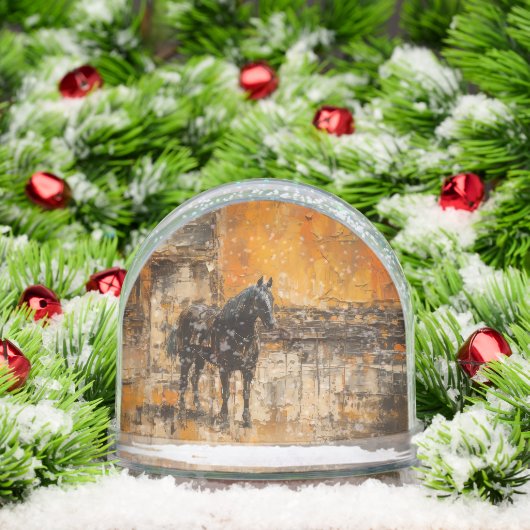 Majestic Horse in Abstract Sunset (クリスマス)