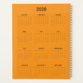 Majestic Horse in Abstract Sunset プランナー手帳 (裏面)