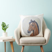 Majestic Horse Portrait T-Shirt クッション (椅子)