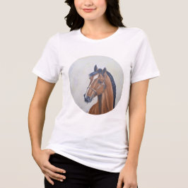 Majestic Horse Portrait T-Shirt トライブレンドＴシャツ