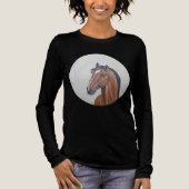 Majestic Horse Portrait T-Shirt トライブレンドＴシャツ (正面)