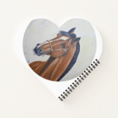 Majestic Horse Portrait T-Shirt ノートブック (裏面)