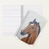 Majestic Horse Portrait T-Shirt ノートブック (内側)