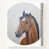 Majestic Horse Portrait T-Shirt ノートブック (裏面)
