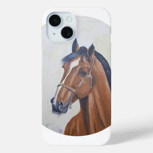 Majestic Horse Portrait T-Shirt Case-Mate iPhoneケース (裏面)