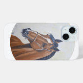 Majestic Horse Portrait T-Shirt Case-Mate iPhoneケース (裏面 (横))