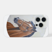 Majestic Horse Portrait T-Shirt iPhoneケース (裏面横)