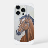 Majestic Horse Portrait T-Shirt iPhoneケース (裏面)