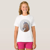 Majestic Horse Portrait T-Shirt Tシャツ (正面フル)