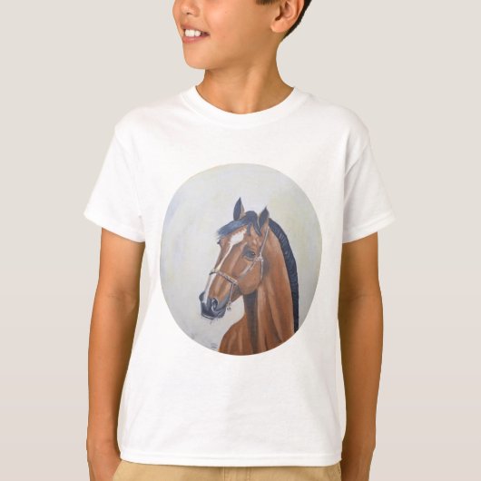 Majestic Horse Portrait T-Shirt Tシャツ (正面)