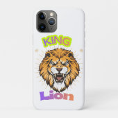 Majestic King Lion Crowned Portrait Design Case-Mate iPhoneケース (裏)