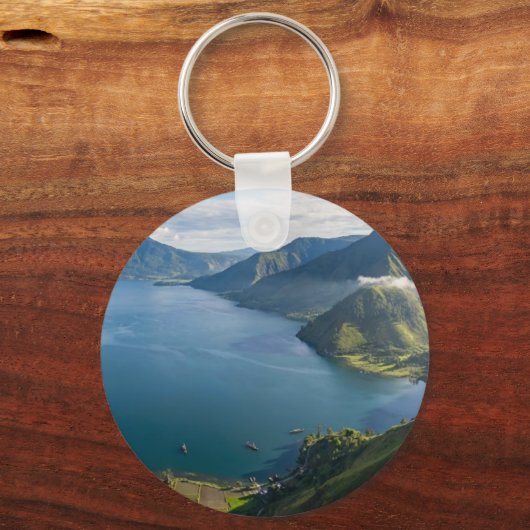 Majestic Lake Toba North Sumatra Bali Keychain キーホルダー (裏面)