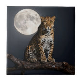 Majestic Leopard and Full Moon   タイル (正面)