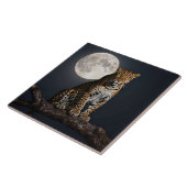 Majestic Leopard and Full Moon   タイル (側面)