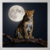 Majestic Leopard and Full Moon   ポスター (正面)