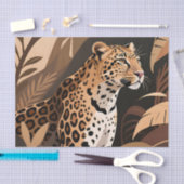 Majestic Leopard Jungle Wildlife  薄葉紙 (クラフト)