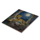 Majestic Leopard on Cliff Ledge  タイル (側面)