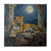 Majestic Leopard on Cliff Ledge タイル (正面)